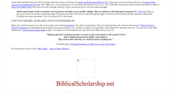 Desktop Screenshot of biblicalscholarship.net